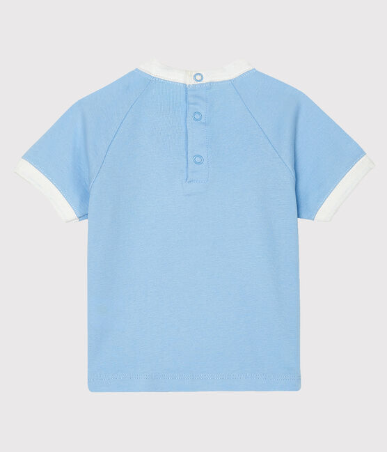 Tee-shirt manches courtes bébé garçon bleu JASMIN