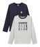 Lot de 2 tee-shirts garçon : sérigraphié + uni variante 1