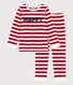 Pyjama  rayé en velours enfant