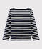 Marinière iconique enfant garçon bleu SMOKING/blanc MARSHMALLOW