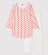 Chemise de nuit imprimé fleurs graphiques petite fille en molleton