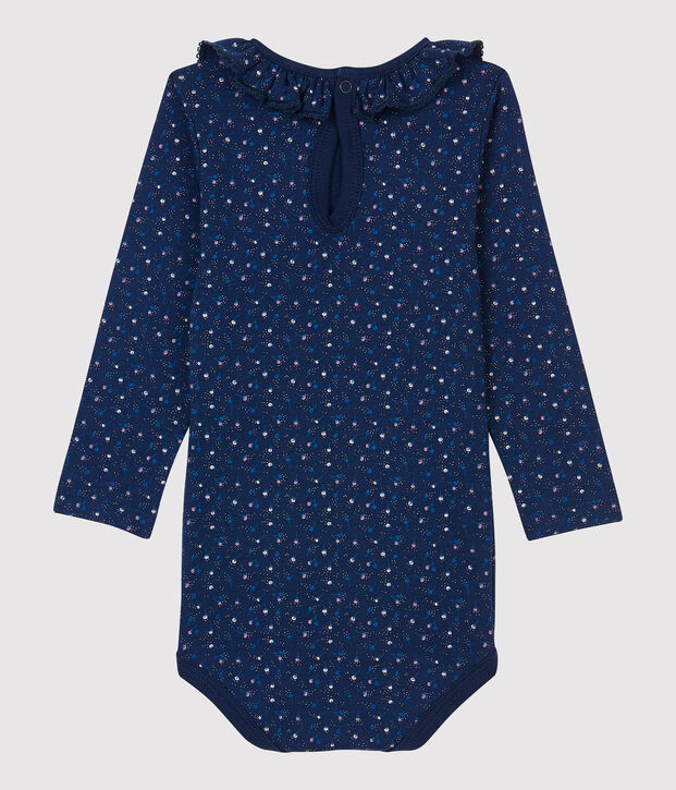 Body en coton b&eacute;b&eacute;. bleu/multicouleur