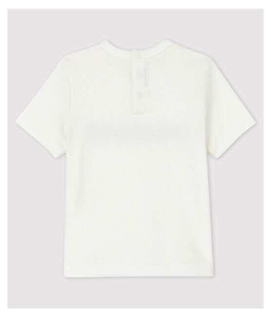 Tshirt en coton bébé. blanc MARSHMALLOW
