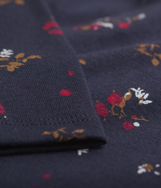 Body manches longues en coton b&eacute;b&eacute;. bleu/multicouleur