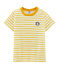 Tee-shirt manches courtes enfant garçon beige COQUILLE+BOUDOR