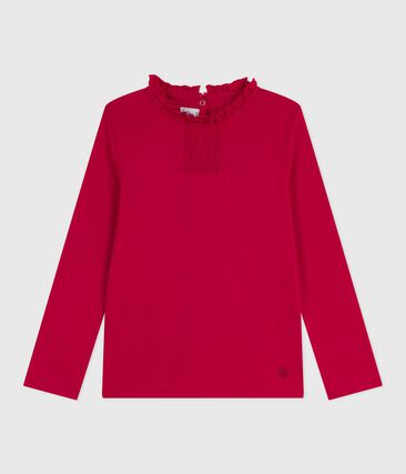 Tee-shirt enfant manches longues en coton uni