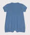 Combinaison courte en coton ajouré bébé bleu BEACH
