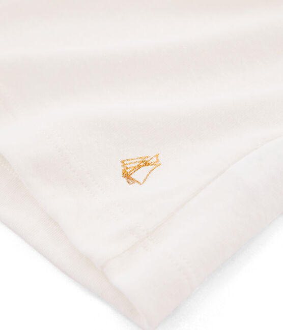 Tee-shirt à manches courtes enfant fille blanc MARSHMALLOW