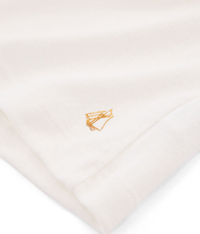 Tee-shirt &agrave; manches courtes enfant fille blanc