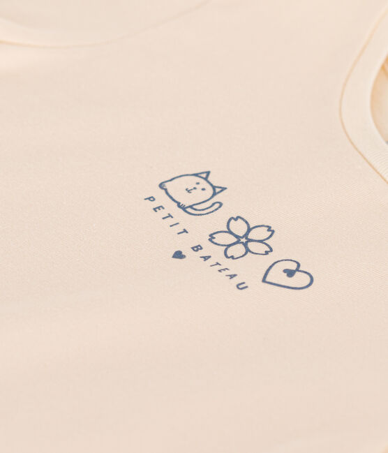 Tee-shirt en jersey léger enfant fille bleu AVALANCHE/ BEACH