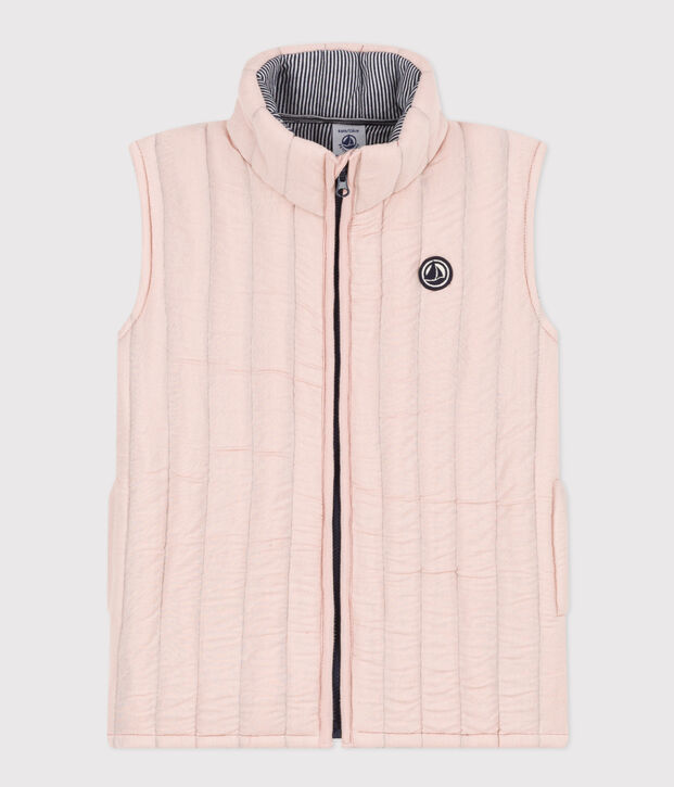 Veste sans manche en tubique enfant fille / gar&ccedil;on rose