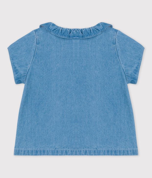 Blouse en denim l&eacute;ger bio b&eacute;b&eacute; bleu