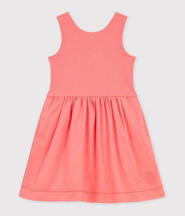 Robe sans manches enfant en coton uni