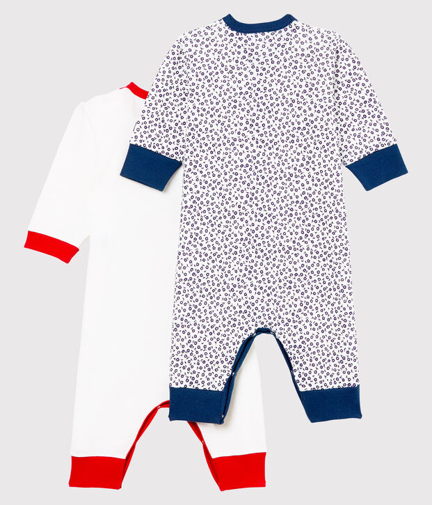 Duo de dors bien sans pieds b&eacute;b&eacute; fille en c&ocirc;te multicouleur