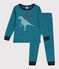 Pyjama enfant en coton manches longues dinosaure vert DRAGONFLY