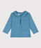 Blouse manches longues en coton bébé bleu POLOCHON