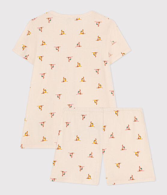 Pyjama short imprimé animal en coton enfant blanc AVALANCHE/ MULTICO