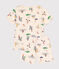 Pyjama short en coton imprimé multi sports enfant blanc AVALANCHE/ MULTICO