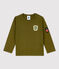 Tee-shirt en coton bébé vert MILITARY