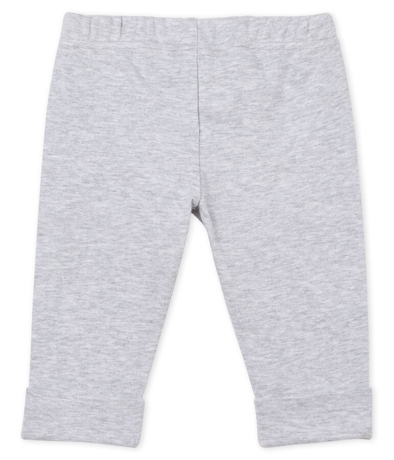 Pantalon en maille b&eacute;b&eacute; fille gris
