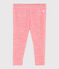 Legging milleraies bébé fille rose POPPY/blanc MARSHMALLOW