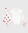 Ensemble cadeau naissance body, doudou et chaussettes en coton variante 1
