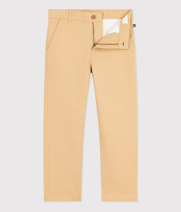 Pantalon chino enfant gar&ccedil;on beige FACILE