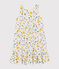 Robe sans manche en coton enfant fille blanc MARSHMALLOW/blanc MULTICO