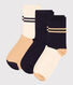 Lot de 3 paires de chaussettes sport enfant garçon-fille