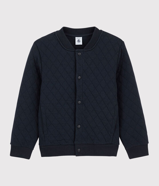 Cardigan en tubique matelassé enfant garçon bleu SMOKING