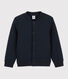 Cardigan en tubique matelassé enfant garçon