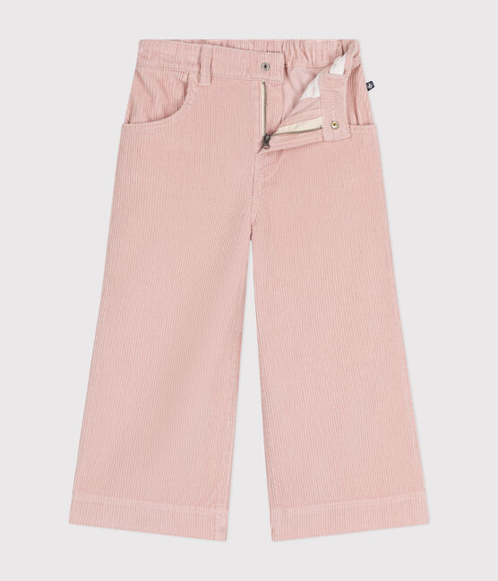 Pantalon en velours enfant fille rose SALINE