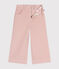 Pantalon en velours enfant fille rose SALINE