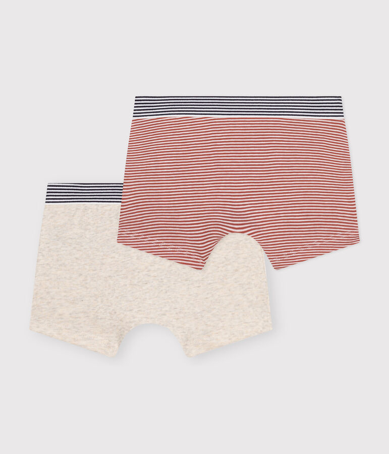 Lot de 2 boxers en coton enfant multicouleur