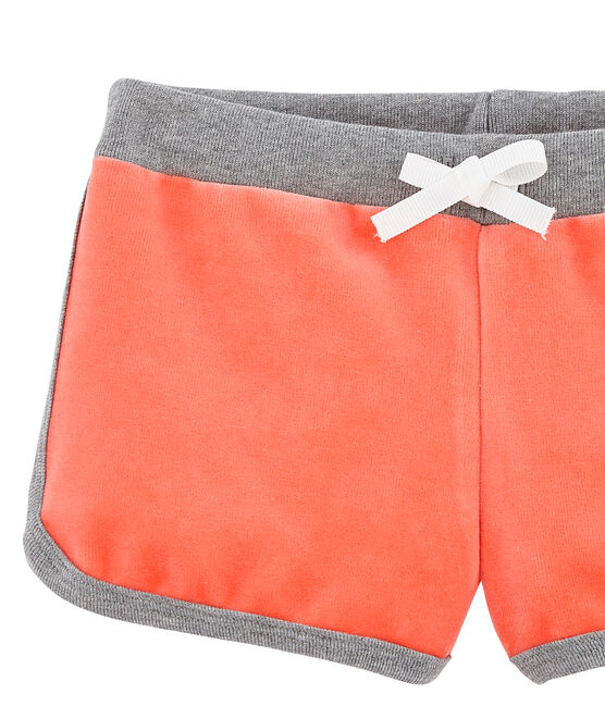 Short enfant fille orange ORIENT