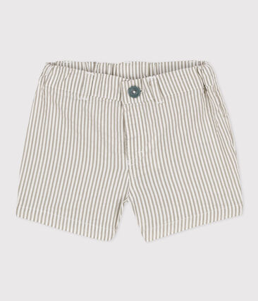 PETIT BATEAU - Short bébé en seersucker