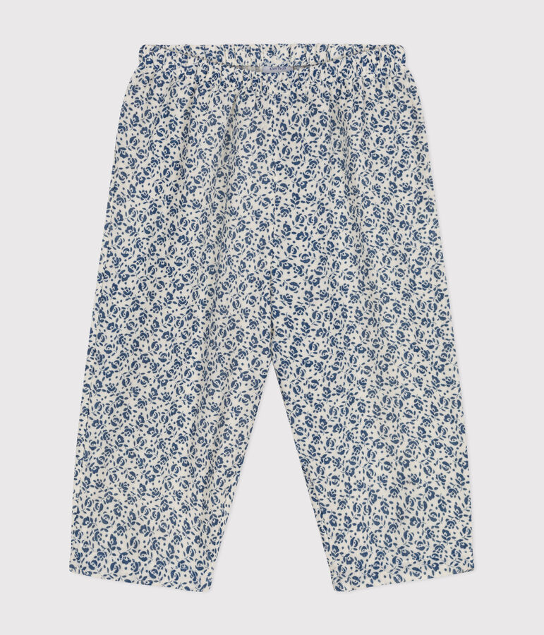 Pantalon en gaze de coton imprim&eacute;e b&eacute;b&eacute; AVALANCHE/ INCOGNITO