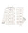 Pyjama petit garçon en tubique blanc MARSHMALLOW/blanc MULTICO