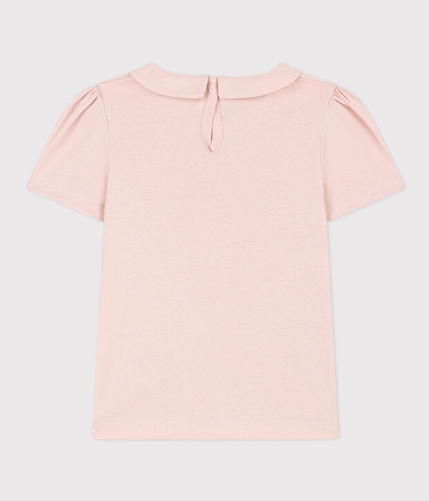 Tee-shirt manches courtes enfant fille rose