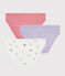 Lot de 3 culottes imprimé oiseau petite fille variante 1