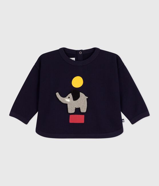 Sweatshirt bébé en coton motif éléphant SOIR