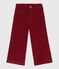 Pantalon enfant en velours uni AMARANTE