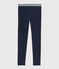 Jegging en coton élasthanne enfant fille bleu SMOKING