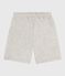 Bermuda short enfant en coton uni gris BELUGA CHINE