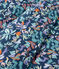 Parure de lit imprimée jungle en popeline bleu MEDIEVAL/blanc MULTICO