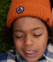 Bonnet en tricot doublé en polaire enfant garçon-fille marron ECUREUIL