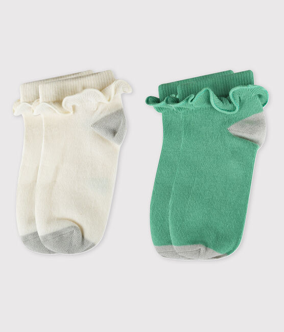 Lot de 2 paires de chaussettes basses enfant fille variante 1