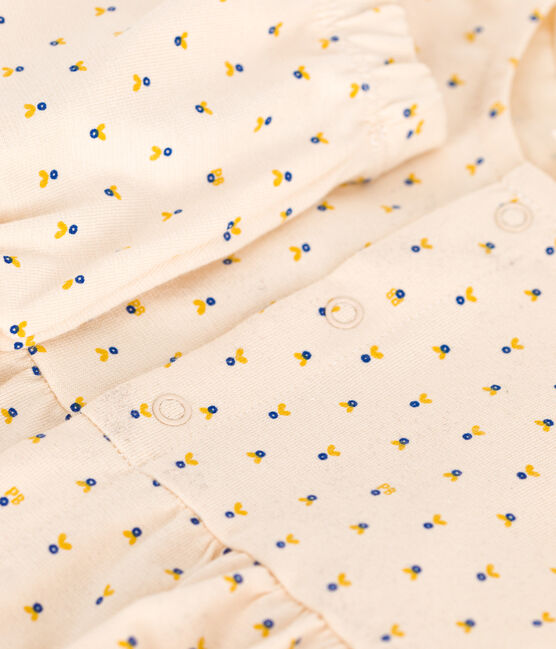 Robe sans manche avec bloomer en jersey léger bébé blanc AVALANCHE/ MULTICO