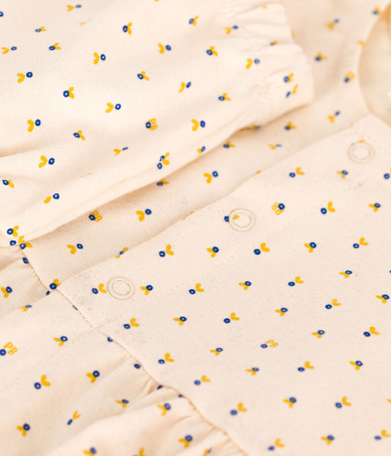 Robe sans manche avec bloomer en jersey l&eacute;ger b&eacute;b&eacute; blanc AVALANCHE/ MULTICO