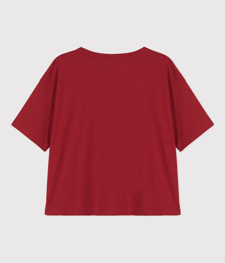 Tee-shirt LE BOXY en coton Femme rouge